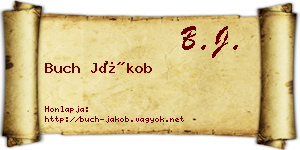 Buch Jákob névjegykártya