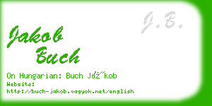 jakob buch business card